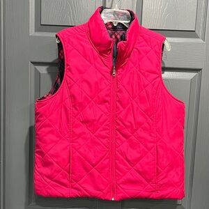 Pink quilted vest